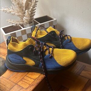 NWOT Columbia Yellow, Blue and Black Sneakers